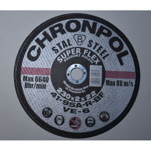 Tarcza    do przecinania stali    300x3,2 Chronpol